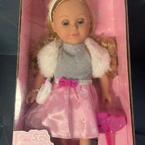 Hello Kitty Doll with Silver Top and Pink Skirt